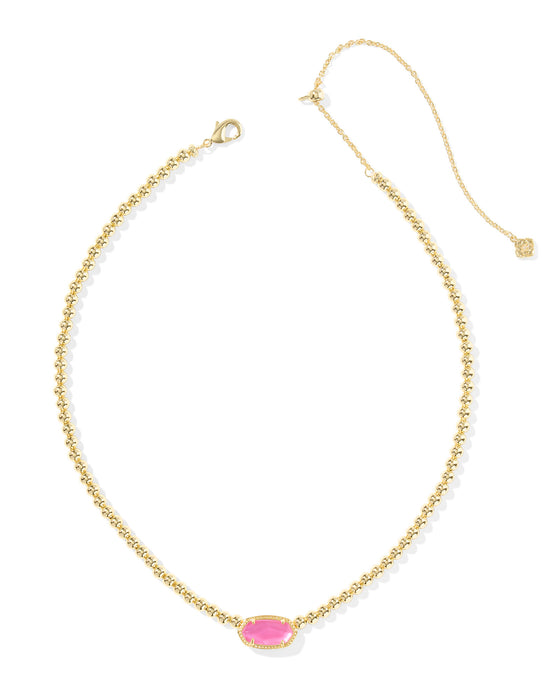ELISA BEADED GOLD NECKLACE