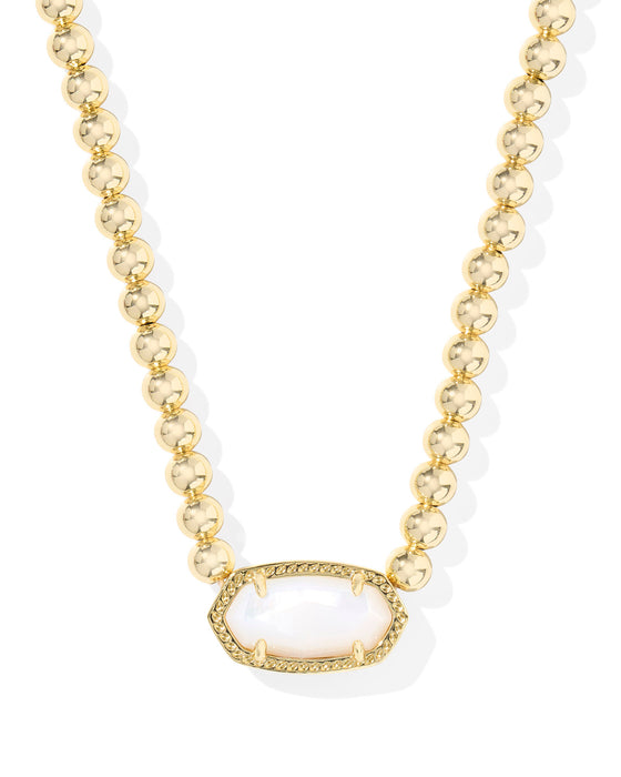 ELISA BEADED GOLD NECKLACE