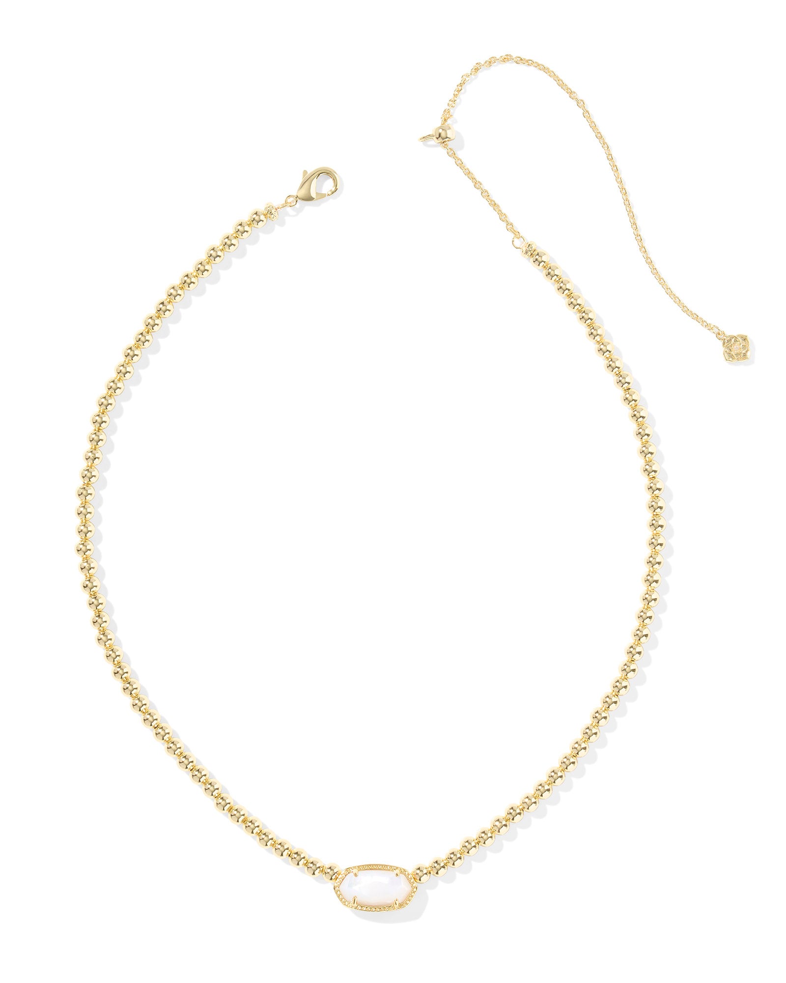 ELISA BEADED GOLD NECKLACE