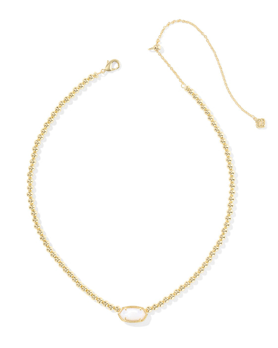 ELISA BEADED GOLD NECKLACE