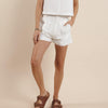 COASTAL CALM LINEN PLEATED SHORTS