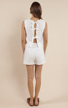 COASTAL CALM LINEN PLEATED SHORTS