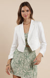 PALM WHISPERS ELASTIC WAIST MINI SKIRT