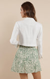 COASTAL CALM LINEN CROPPED BLAZER