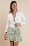 PALM WHISPERS ELASTIC WAIST MINI SKIRT