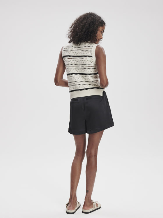 ATHENA POINTELLE KNIT VEST