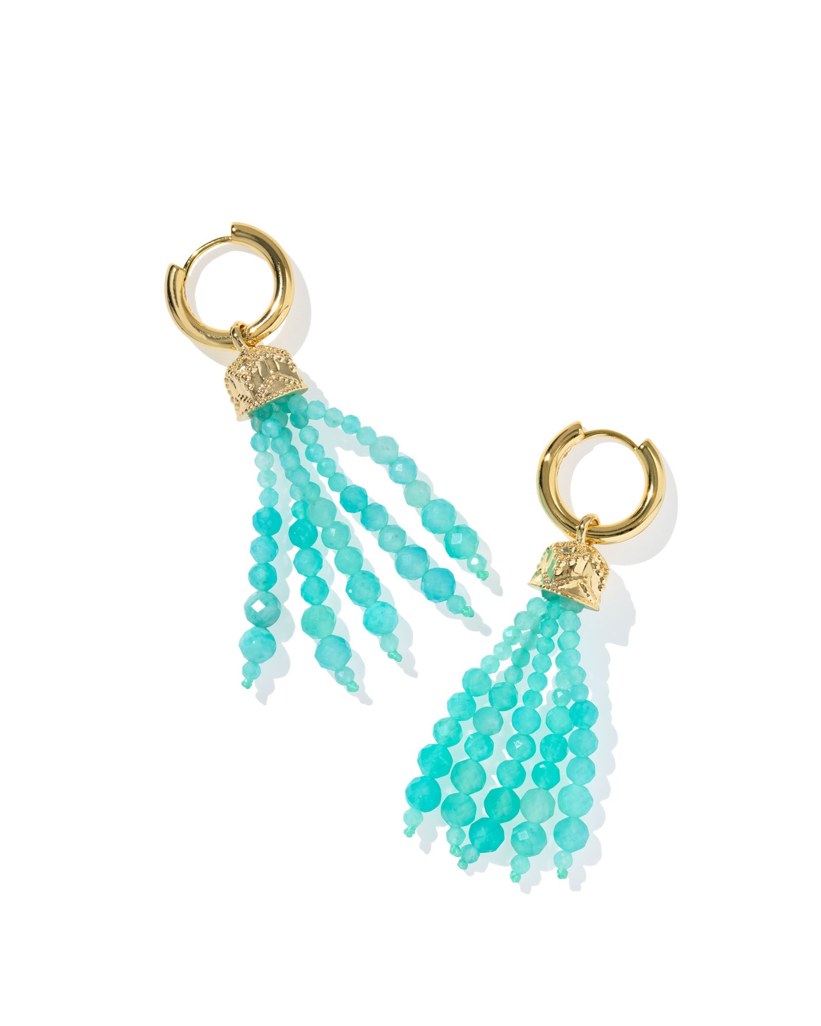 SYLVIA GOLD HUGGIE DANGLE EARRINGS