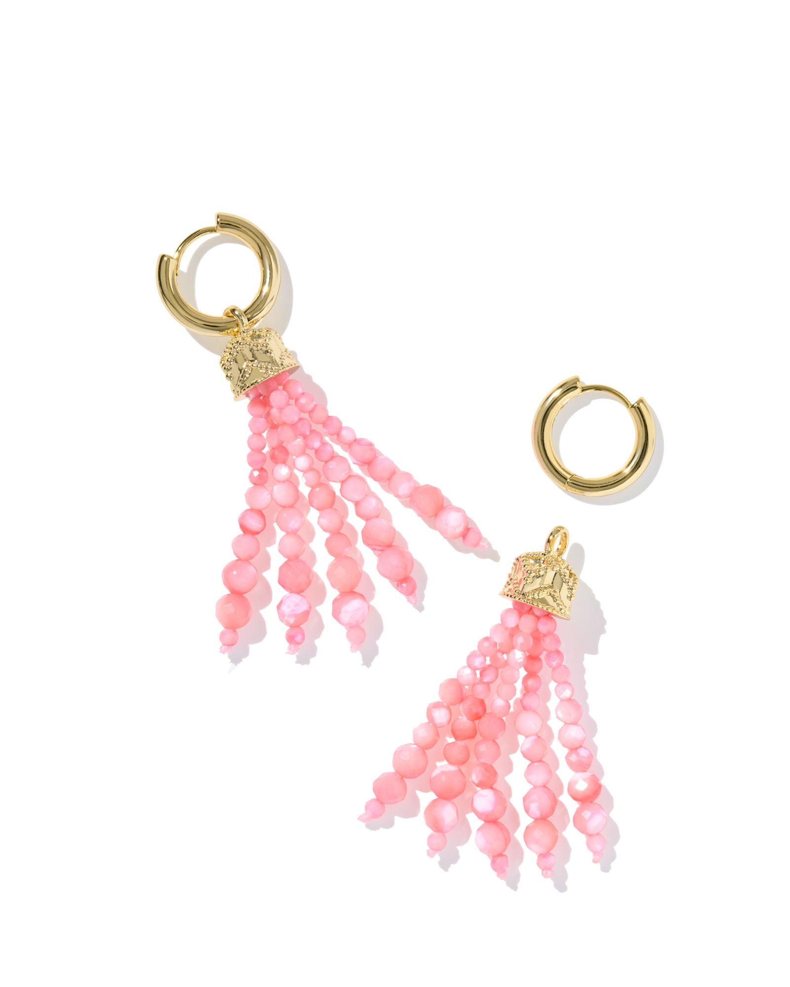 SYLVIA GOLD HUGGIE DANGLE EARRINGS