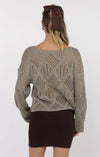 JAIDA OPEN KNIT BOATNECK SWEATER