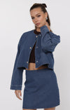 CHANCES JACQUARD DENIM JACKET