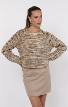  MAISEY MULTI COLOR CREWNECK SWEATER