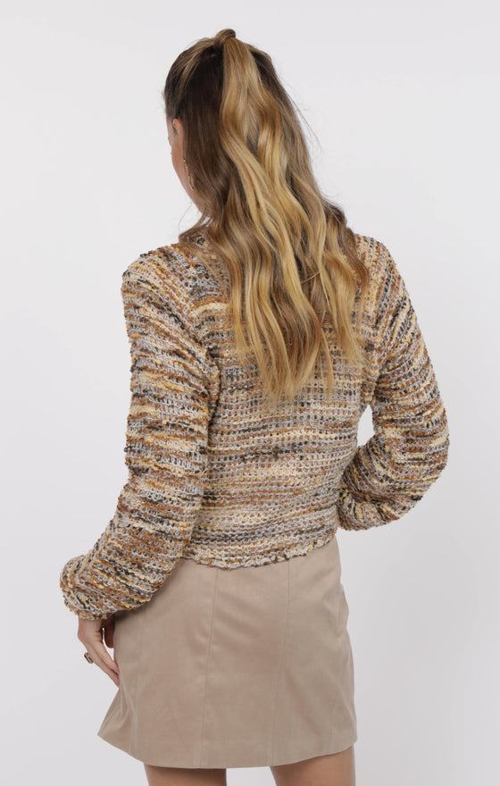 MAISEY MULTI COLOR CREWNECK SWEATER