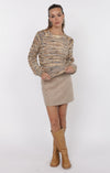 MAISEY MULTI COLOR CREWNECK SWEATER