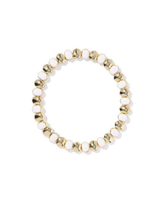 DAPHNE ENAMEL GOLD STRETCH BRACELET