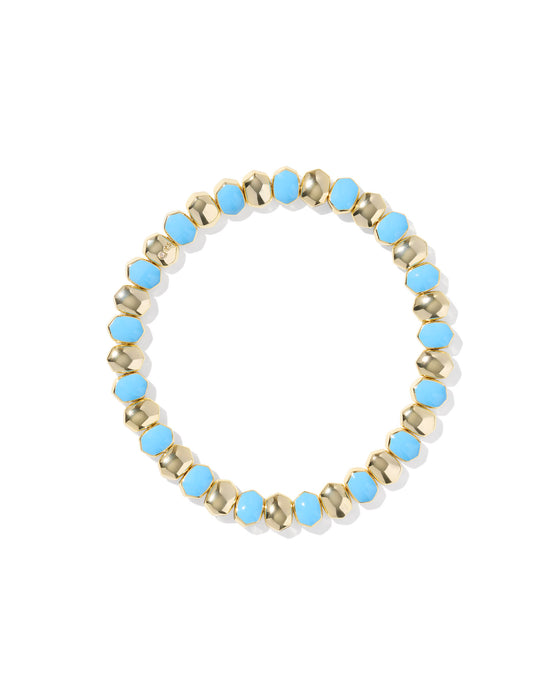 DAPHNE ENAMEL GOLD STRETCH BRACELET