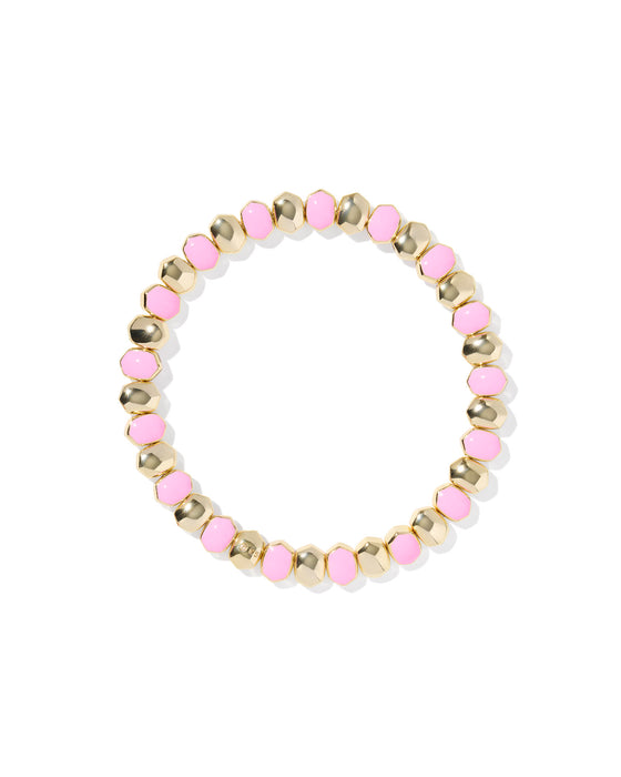 DAPHNE ENAMEL GOLD STRETCH BRACELET