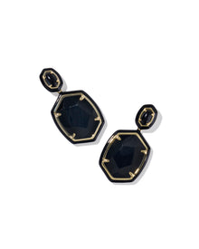  DAPHNE ENAMEL FRAME DROP EARRINGS