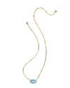 ELISA ENAMEL FRAMED PAPERCLIP NECKLACE