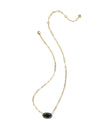 ELISA ENAMEL FRAMED PAPERCLIP NECKLACE