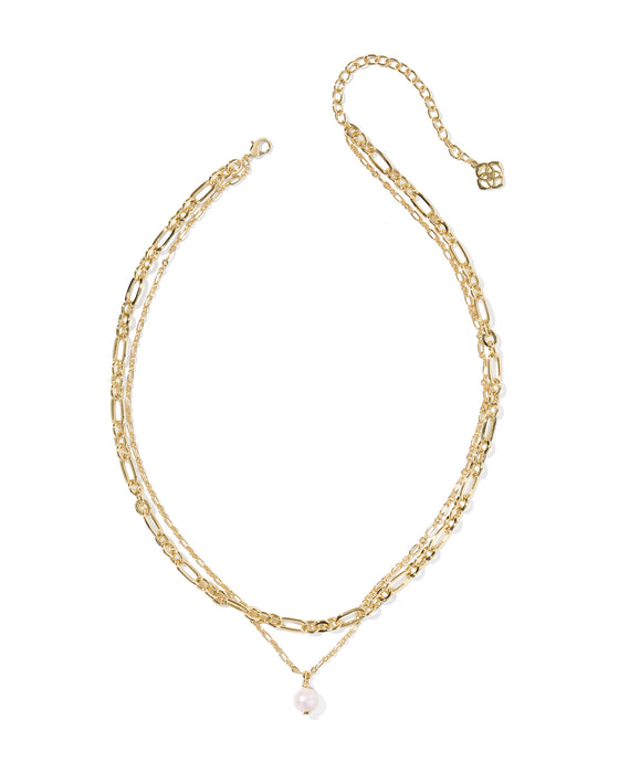 ASHTON GOLD MULTI STRAND NECKLACE