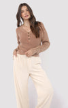 BRIXTON BUTTON DETAIL SWEATER
