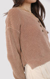 BRIXTON BUTTON DETAIL SWEATER
