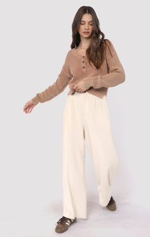  BRIXTON BUTTON DETAIL SWEATER