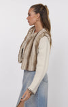 DEMI FAUX FUR CROPPED VEST