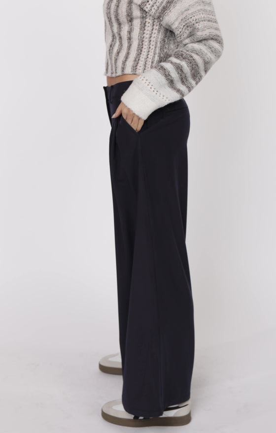 MOST WANTED PLEAT FRONT WIDE LEG PANTS