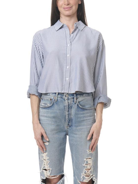 NORA STRIP BUTTON DOWN
