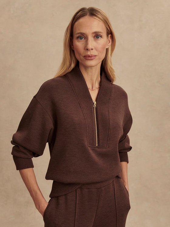 SALLY HALF ZIP SWEAT