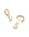 MOON HUGGIE EARRINGS