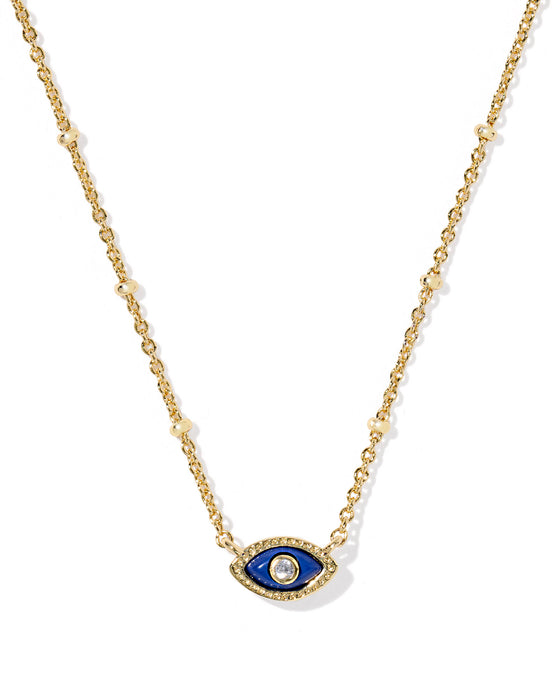 MINI EVIL EYE SHORT PENDANT NECKLACE