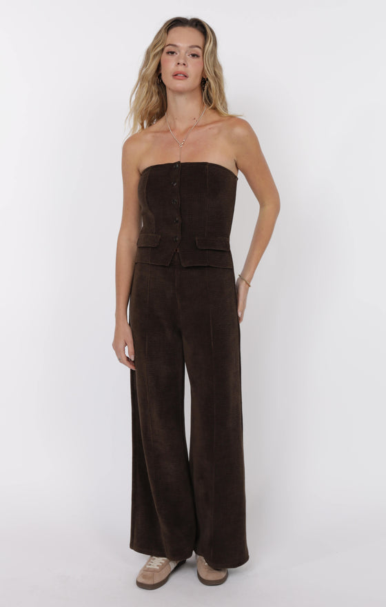 MYSTIQUE TUBE VEST WIDE KEG JUMPSUIT