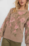 CAMILA EYELASH YARN SWEATER