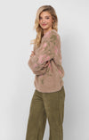 CAMILA EYELASH YARN SWEATER