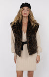 WAVERLY LEOPARD FAUX FUR VEST