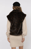 WAVERLY LEOPARD FAUX FUR VEST