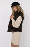 WAVERLY LEOPARD FAUX FUR VEST