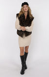 WAVERLY LEOPARD FAUX FUR VEST