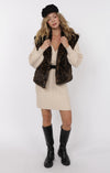 WAVERLY LEOPARD FAUX FUR VEST