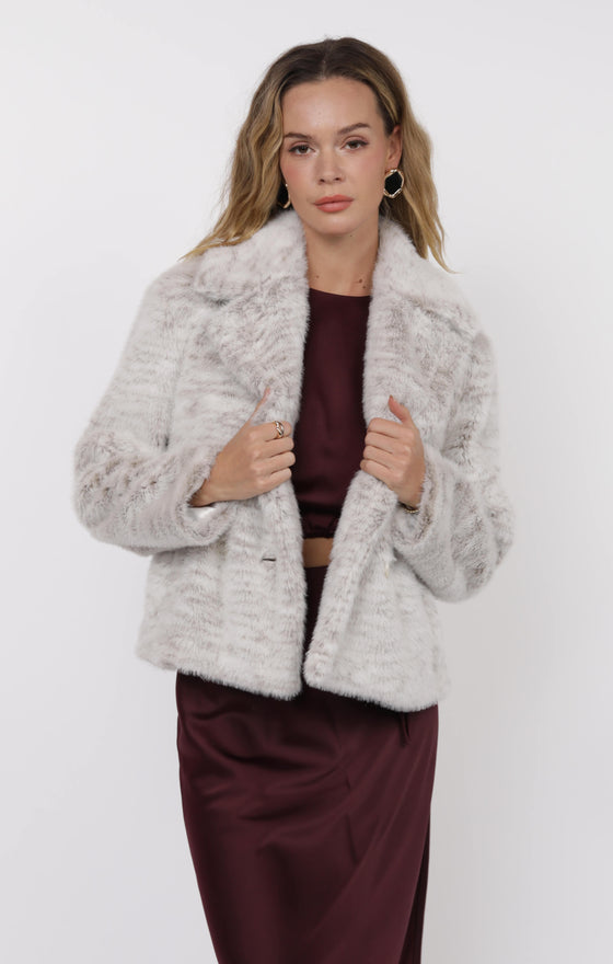 PRETTY FAB FAUX FUR COAT
