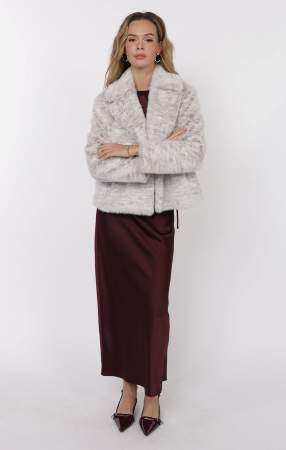 PRETTY FAB FAUX FUR COAT