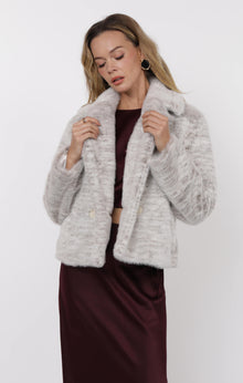  PRETTY FAB FAUX FUR COAT