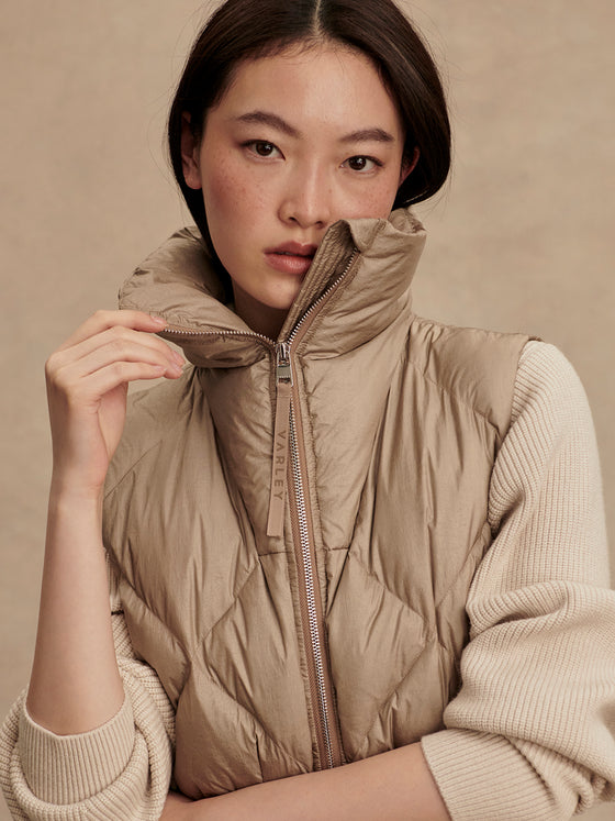 NAVINE LONG DOWN GILET VEST
