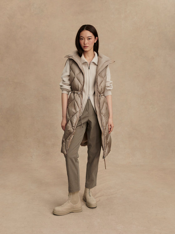 NAVINE LONG DOWN GILET VEST