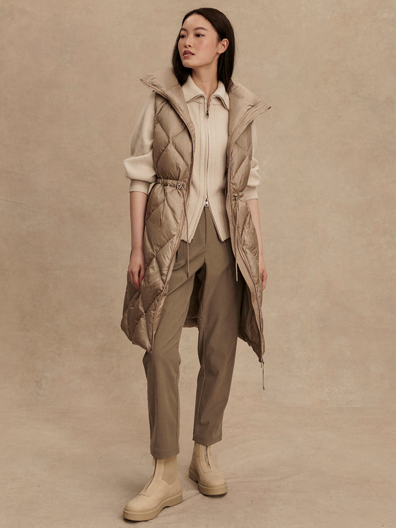 NAVINE LONG DOWN GILET VEST