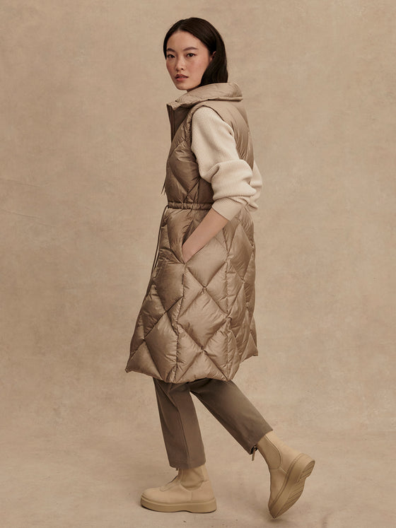 NAVINE LONG DOWN GILET VEST