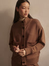 SABRINA BUTTON THROUGH SWEATSHIRT