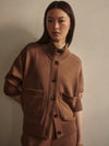 SABRINA BUTTON THROUGH SWEATSHIRT
